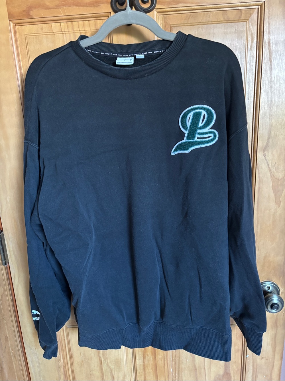 Puma Varsity Letter Men’s Pullover Sweatshirt and Sweatpants Matching Set